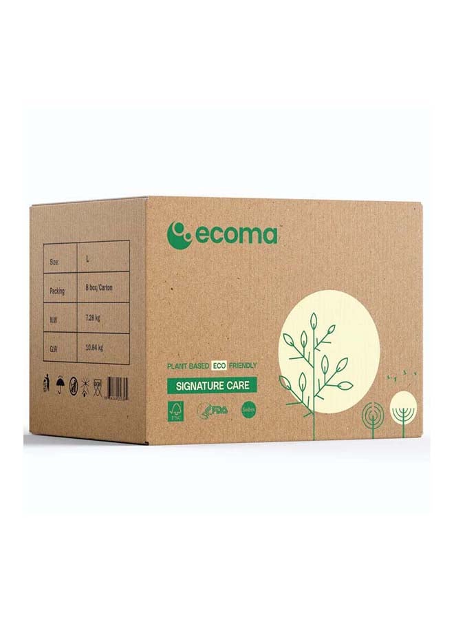 Ecoma حفاضات إيكوما للعناية المميزة للأطفال - حجم كبير، 26 قطعة في العلبة - Image 1